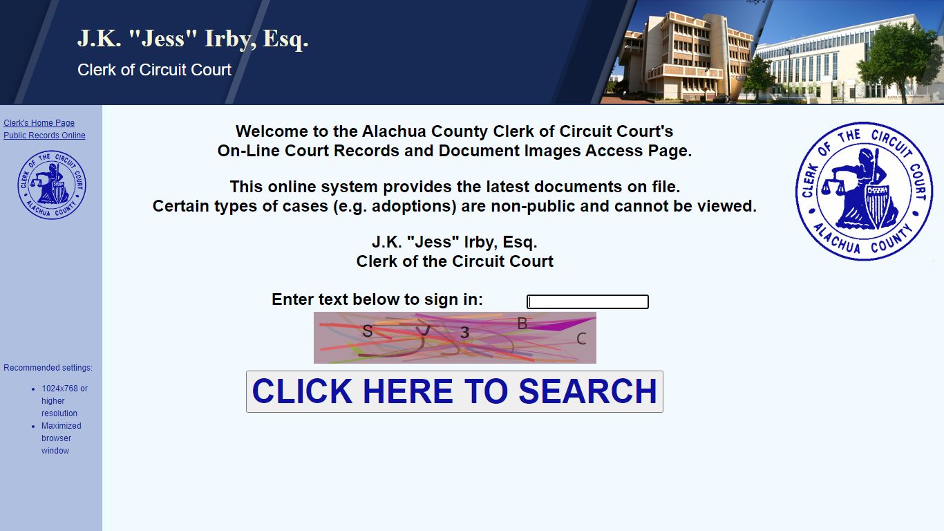 Court Records - Alachua County